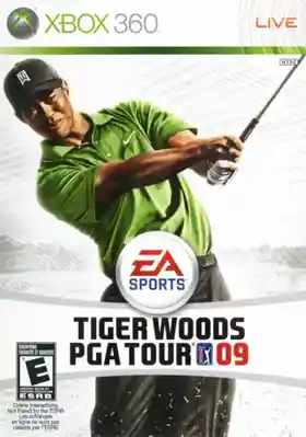 Tiger Woods PGA Tour 09 (USA) box cover front